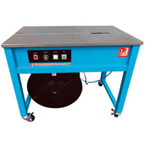 Open table semi automatic strapping machine